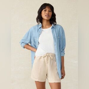 Faherty‎ Topanga Drape Short - Wheaten size medium NWT